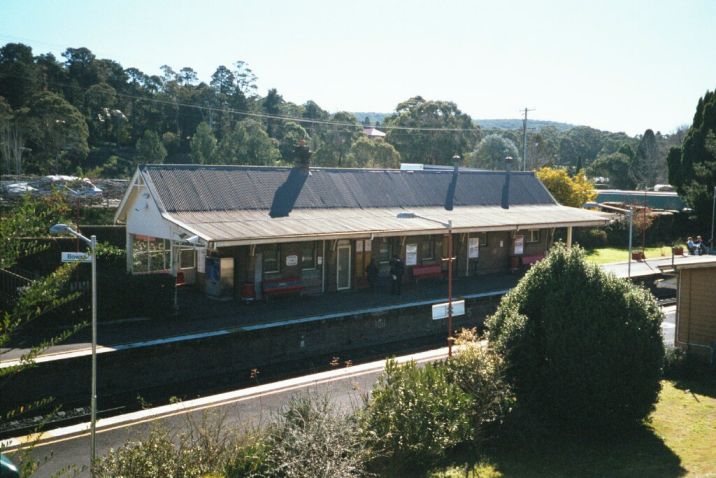 
The up platform, with its older-style architecture.
