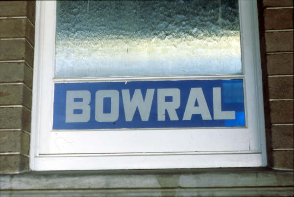 Bowral had some pretty windows as this picture shows in 1980.