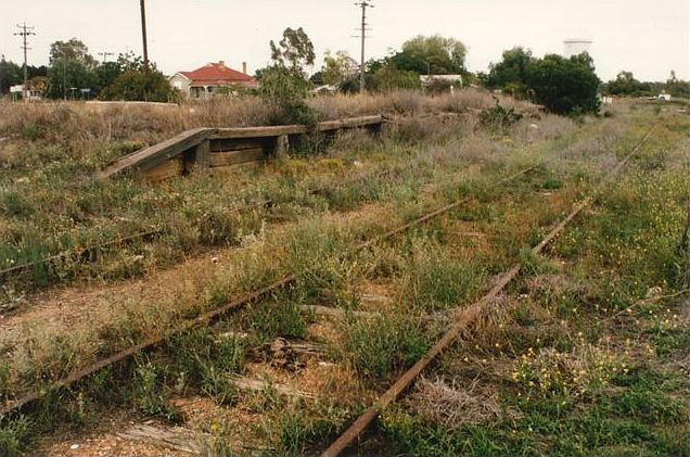 
The remains of the passenger platform, looking north.
