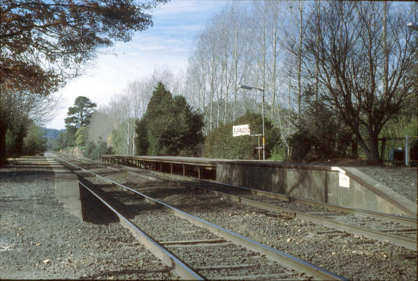 The stark Burradoo station in 1980.