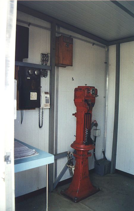 
One of the staff instruments in the safeworking hut, at Caragabal.
