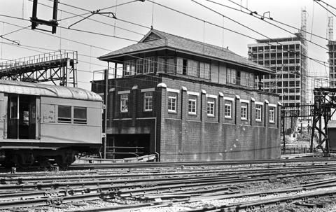 
The Wells Street signal box, looking in the direction towards Redfern.
