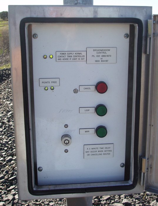 These controls are next to each Home and Home-Starting signal to control entry to and exit from the loop. 