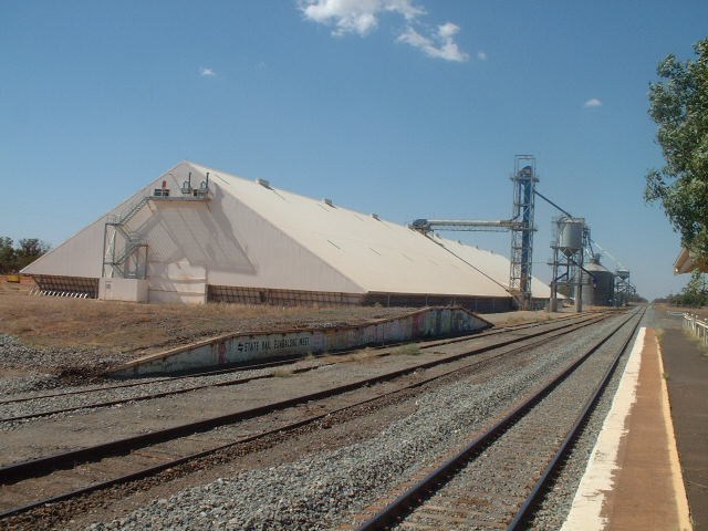 
The loading bank and silos.
