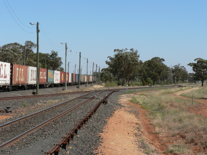 The view looking west, where the Narromine branch turns away from the Broken Hill line.