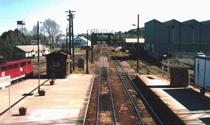 
The view from the station footbridge, looking south.
