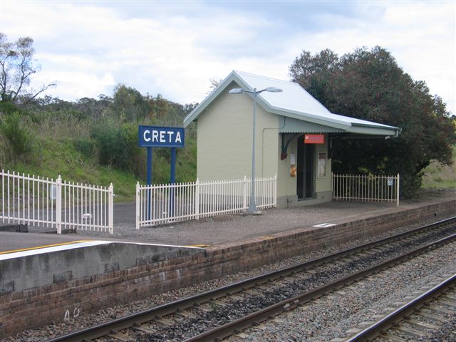 
The small passenger shelter on the up platform.
