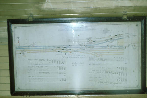 This is the diagram of Harden North Signal Box drawn in 1943.