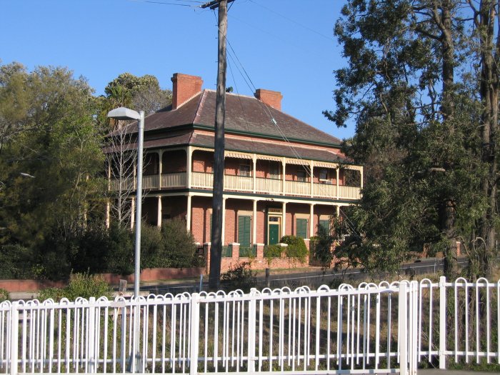 The impressive residence, Clifton, adjacent to the station.