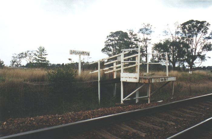 
The view of the very short down side platform.
