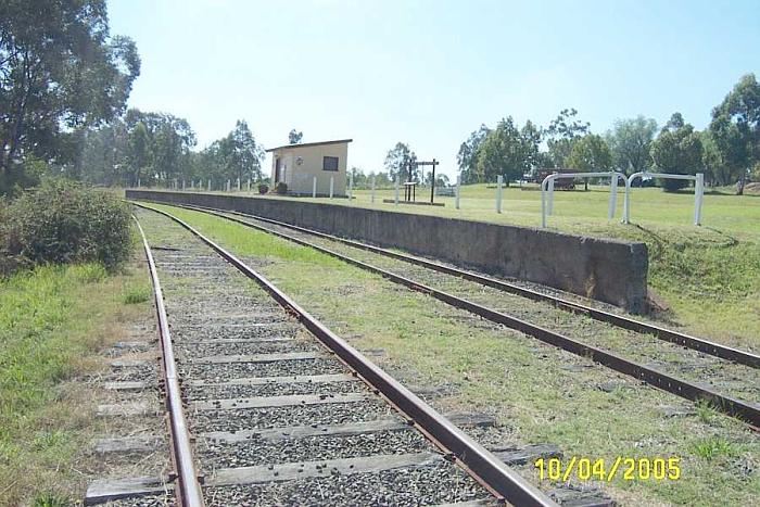 
The passenger platform at Pelaw Main, now preserved by the Richmond Vale
Railway Museum.
