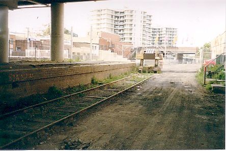 
A view of the unused platform 1, looking away from Sydney.
