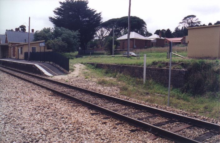 
The down end of the platform shows the now partially-filled dock platform.
