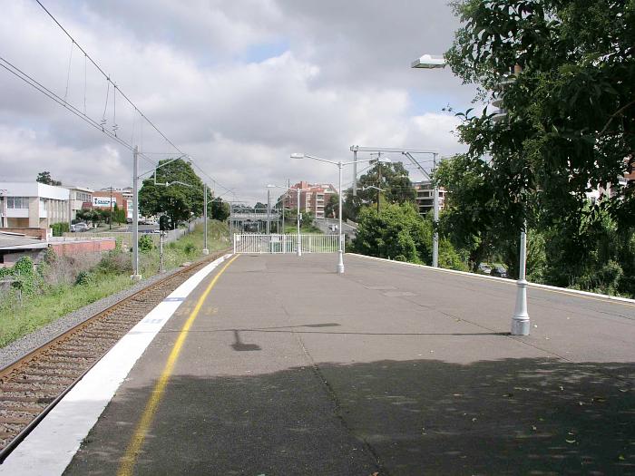 
The view looking north beyond the station.
