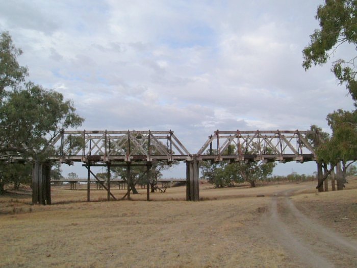 The condemned bridge beyond the wheat terminal.