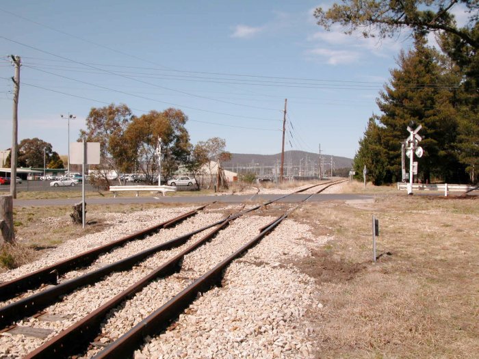 The view looking towards Coxs River Junction, with the power house sidings leading off the the left.