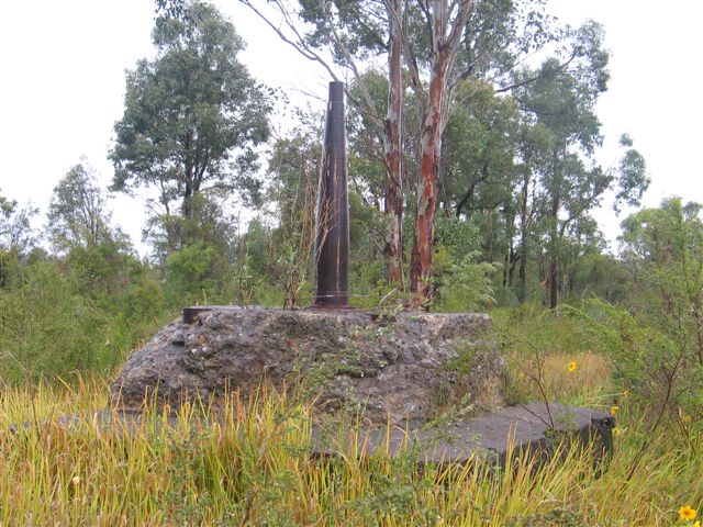 
The base of the jib crane which served the goods siding at the down end
of the station.
