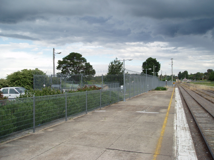 This fenced off compound is where the Countrylink Xplorer is stabled during the night.