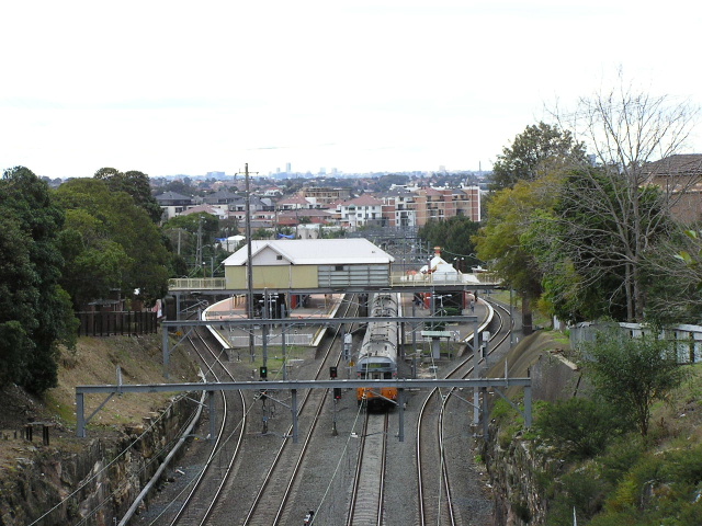 Arncliffe Station, looking north from Forest Rd.