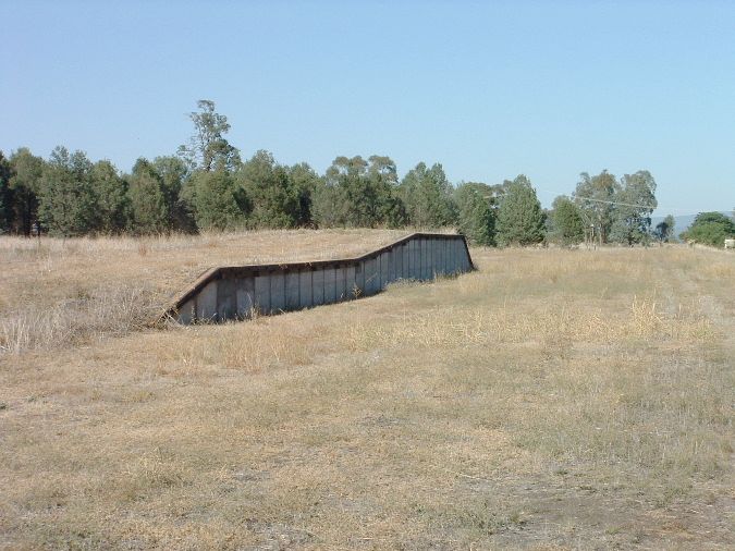 
The view of the loading bank, looking back towards Cowra.
