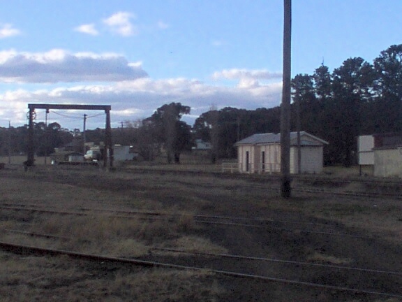 
A view across the yard, showing the gantry crane is still present.
