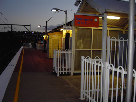 
An early-evening shot looking along the platform.
