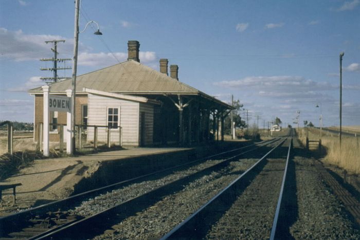 
Bomen in 1980, before preservation when Bomen station was just a station.
