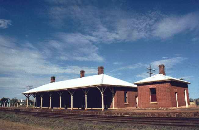 
A view of the restored station building.

