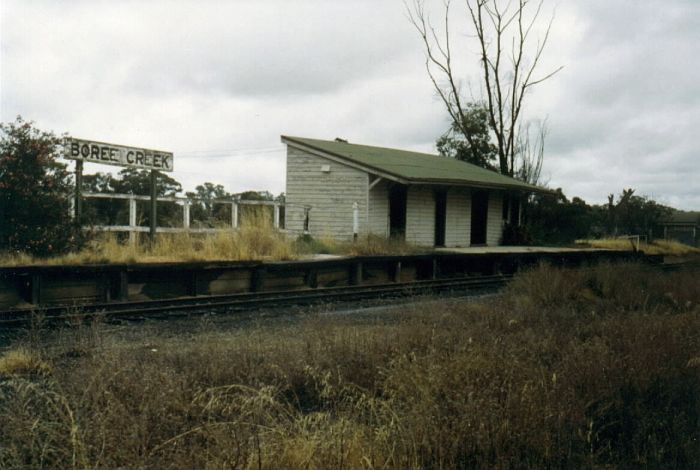 
Boree Creek shown here in 1980 sits rather dejected as it waits for
passenger never to come again.
