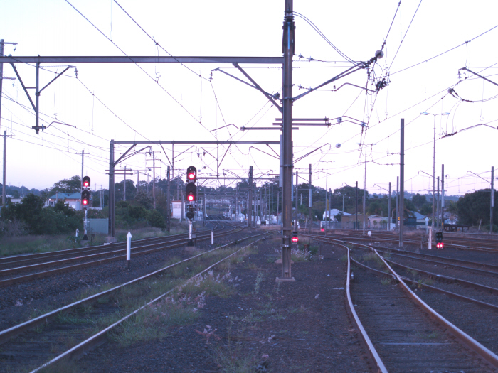 A view taken from Broadmeadow yard looking south towards Adamstown station in the distance.