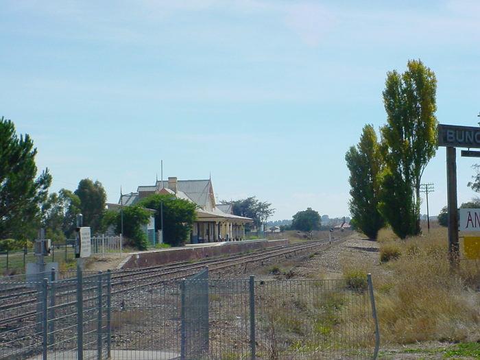 
The view looking north towards the station.
