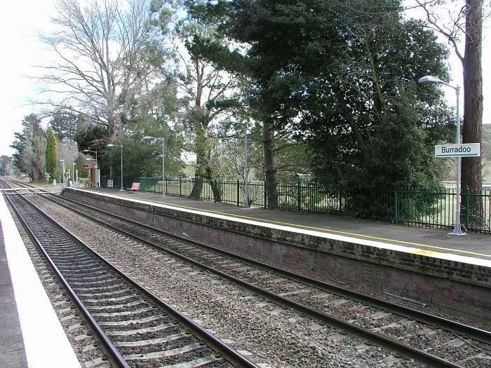 
The southern end of the up platform.
