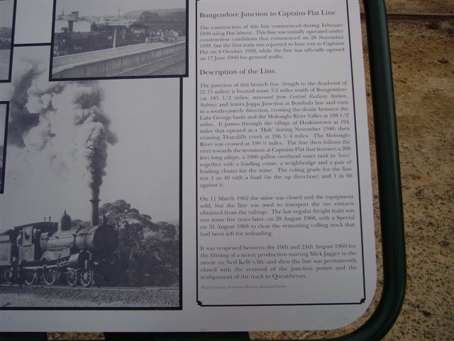 An information board located in the yard.