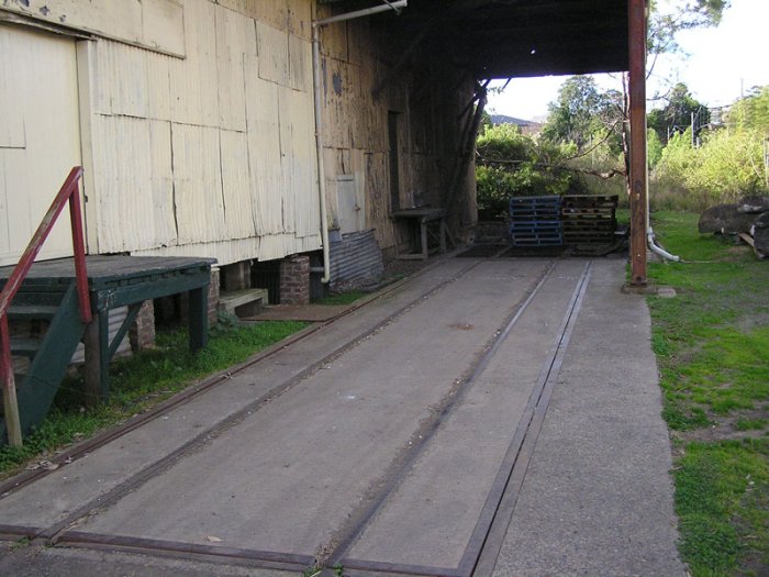 Close-up of the loading point on the old produce siding, just north of the station.