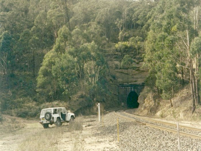 The up portal of the tunnel.