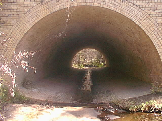 A brick culvert in the vicinity of the old tunnel.