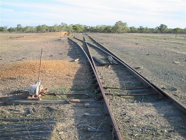 
The view from the down end of the siding, looking back towards Byrock.
