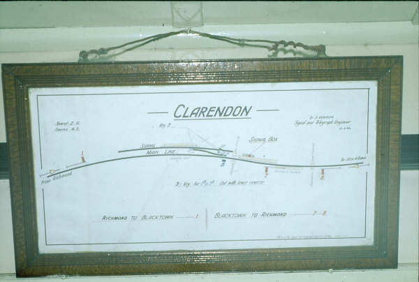 Clarendon station diagram.