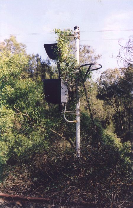 
An overgrown colour light signal south of Cochrane.
