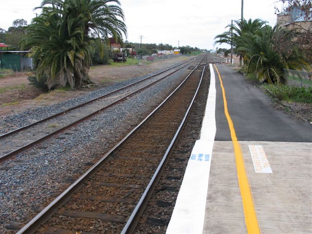 The view looking east towards Parkes.
