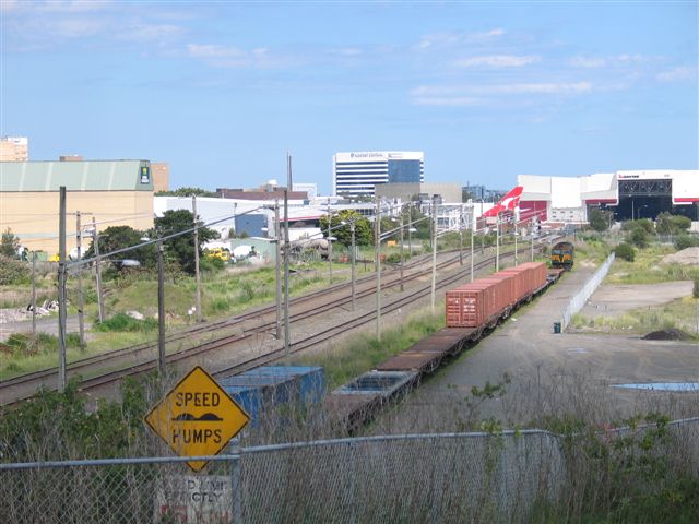 
The Botany Goods line just past the entrance to the Cooks River Goods Yard.
