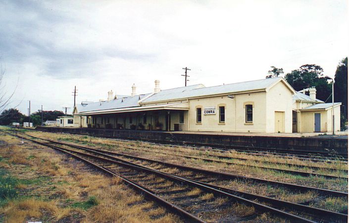 
Cowra station is still used occasionally by the Lachlan Valley Railway.
