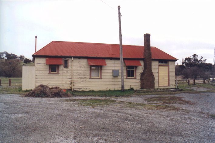 
The back of the station building, revealing a chimney which would have
provided welcome warmth in winter.
