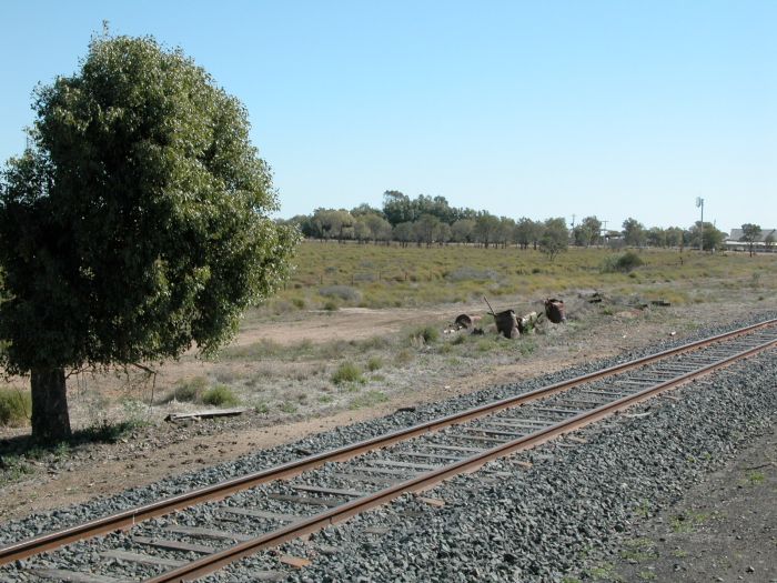 
The pile of rubbish marks the location of the one-time station.
