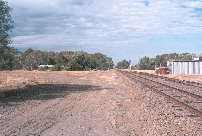 A line-side view of the now removed junction of the Holbrook branch line with the main south.  The end of the branch can be seen in the grass on the far left of the photograph.