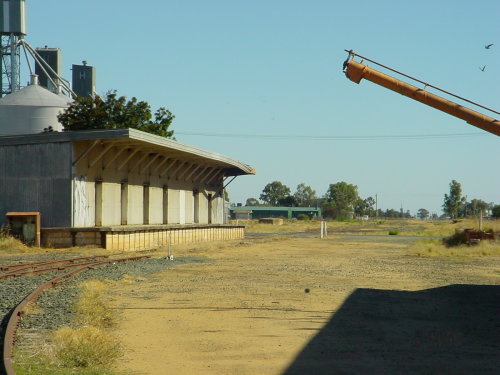 
A closer view of the goods platform and shed.
