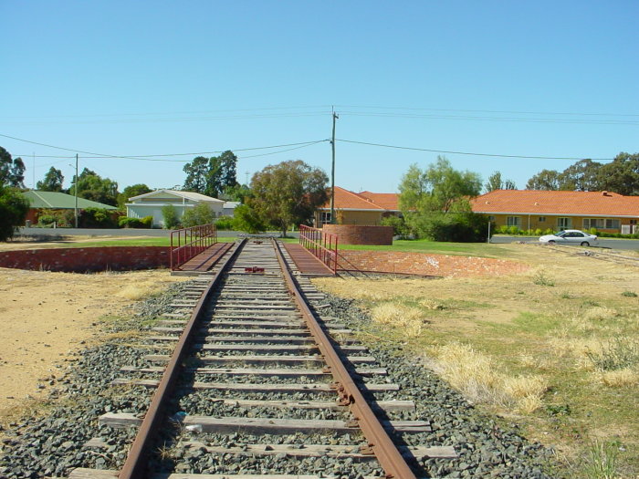 The view looking north towards the turntable.
