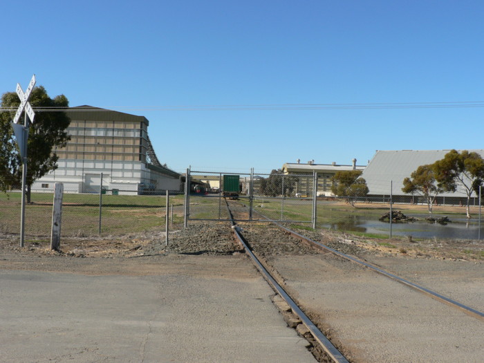 The entrance to the Deniliquin Rice Mill.
