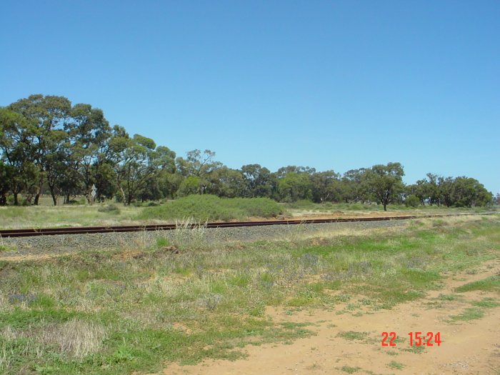 
A mound on the north of the line which may be the platform remains.
