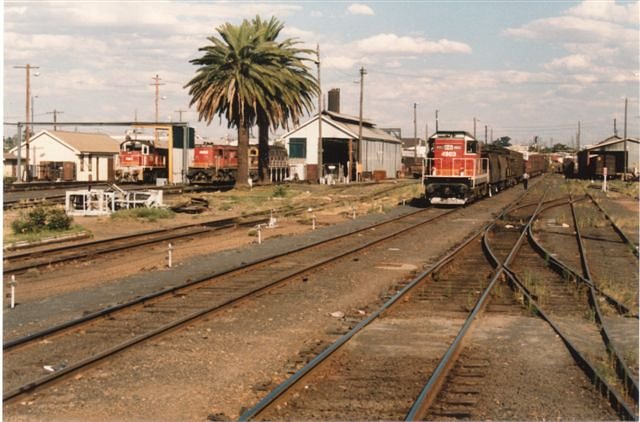 The view looking across towards the loco servicing facilities.